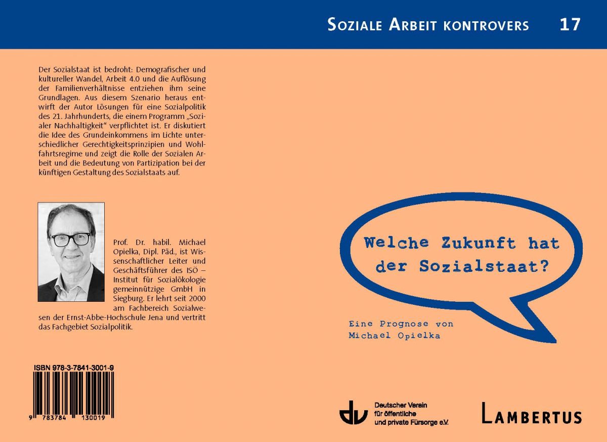 Zukunft des Sozialstaats – Neues ISÖ-Buch im Deutschen Verein erschienen 