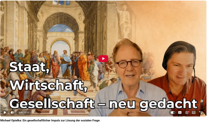 Prof. Dr. Michael Opielka zur „Sozialen Dreigliederung“ im Kanal „Agenda 2033“