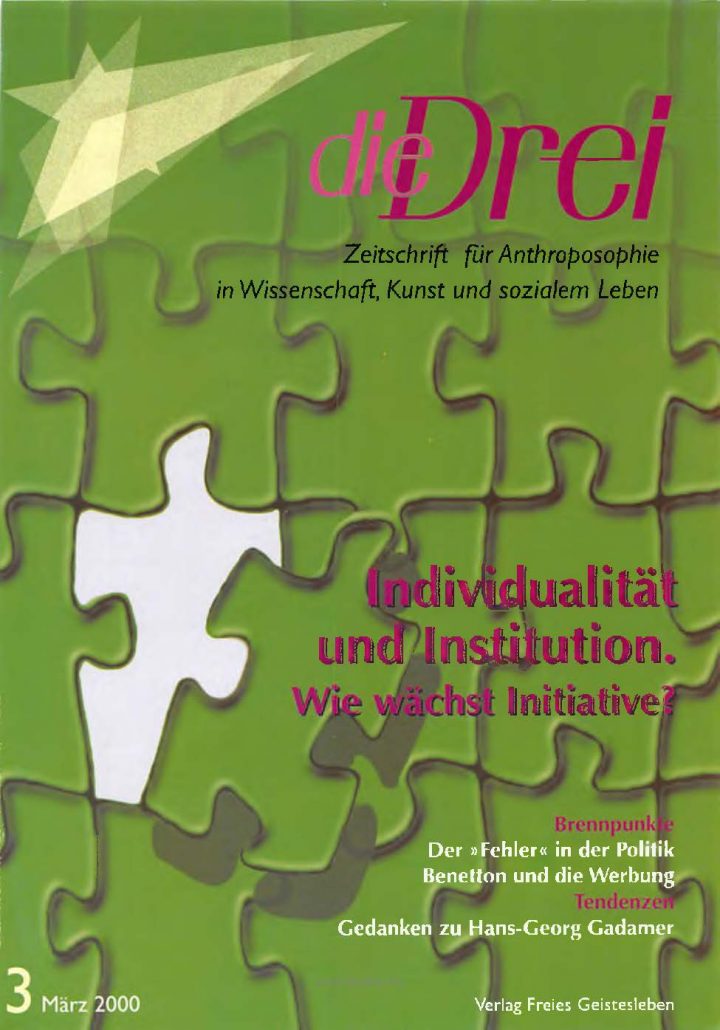 Michael Opielka, Individualität und Institution. Drei Formen der Gemeinschaftsbildung in der heutigen Gesellschaft (2000) 